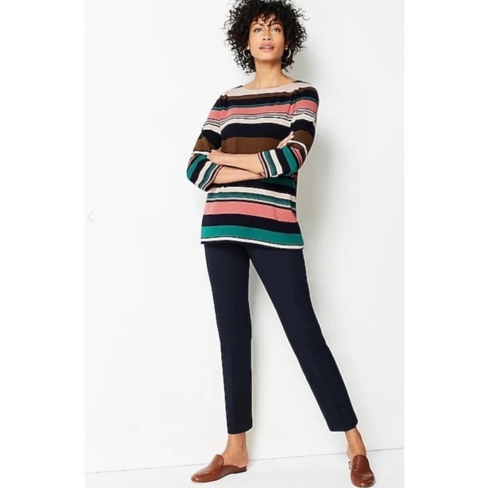 J.Jill striped 3/4 sleeve top - Picture 2 of 9